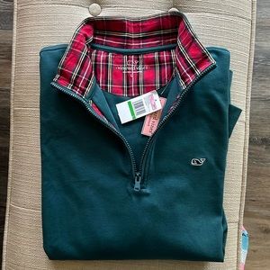 Men’s Vineyard Vines 1/4 zip Green Sweat shirt